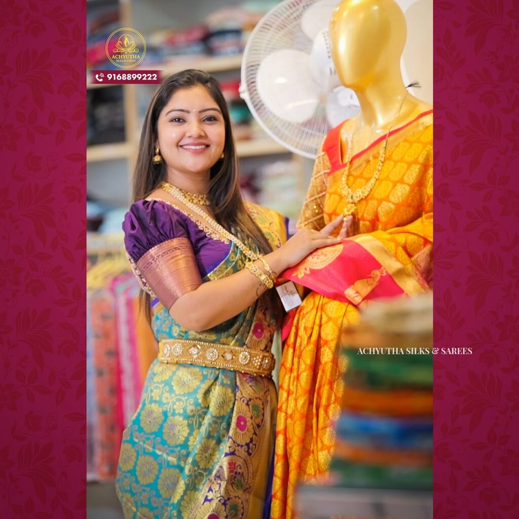 Promoting Achyutha Silks’ traditional sarees with Storywhiz’s digital strategies.